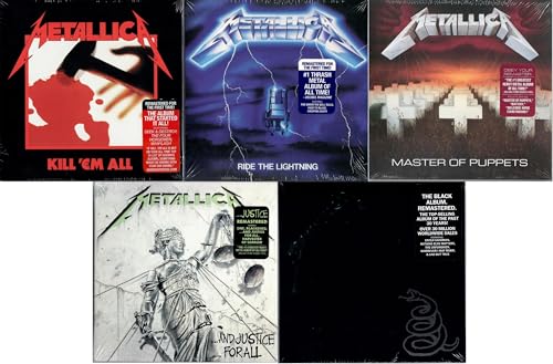 Metallica Classics Remastered CD 5-Pack 1983-1991: Kill Em All + Ride The Lightning + Master Of Puppets + And Justice For All + Metallica The Black Album von Generic