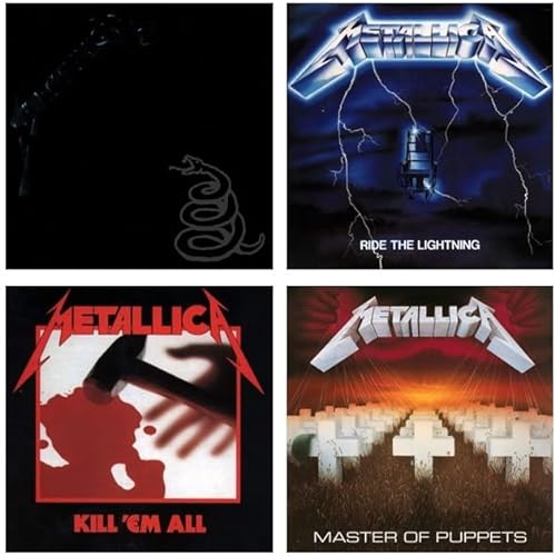 Metallica - Metallica / Kill 'Em All / Ride The Lightning / Master Of Puppets 4 Vinyl LP Bundle von Generic