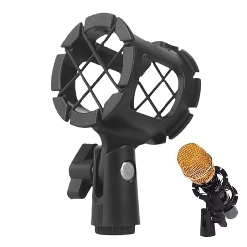 Mikrofon Shock Mount - Anti Vibration Mikrofon Shockmount - Stoßfeste Mikrofonhalterung Vielseitig Professionell für Zuhause, Aufnahmestudios Mikrofon Shock Mount - Anti Vibration Mikrofon Shockmount - Stoßfeste Mikrofonhalterung Vielseitig Professionell für Zuhause, Aufnahmestudios von Generic