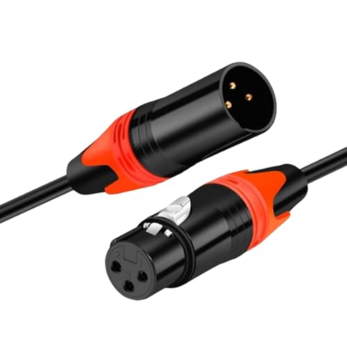 Mikrofonkabel, Stecker auf Buchse, Lautsprecherkabel, Stecker auf Buchse, 3-poliges Mikrofon-Verlängerungskabel, Mikrofonkabel, 1,5 m Lautsprecherkabel für Mischer, Verstärker, Disc von Generic