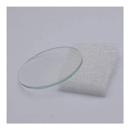 Mikroskop 5 Stück Durchmesser optional 41 mm 47 mm 50 mm 52 mm 58 mm 60 mm Glaslinse, runde flache Linse for LED-Taschenlampe, Downlight, Taschenlampe, Scheinwerfer, Dicke: 1,5–1,9 mm(58mm) von Generic
