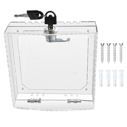 Mit Schloss, kleines Thermostat-Verriegelungsgehäuse, Thermostat-Verriegelungsbox, Verriegelungsbox für Wandthermostat, V-Boxen von Generic