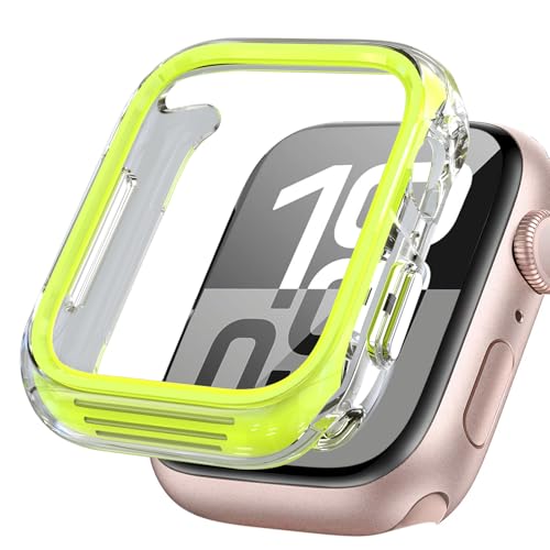 Modische Schutzhülle für Apple Watch Serie 10, 42 mm, Gelb Modische Schutzhülle für Apple Watch Serie 10, 42 mm, Gelb von Generic