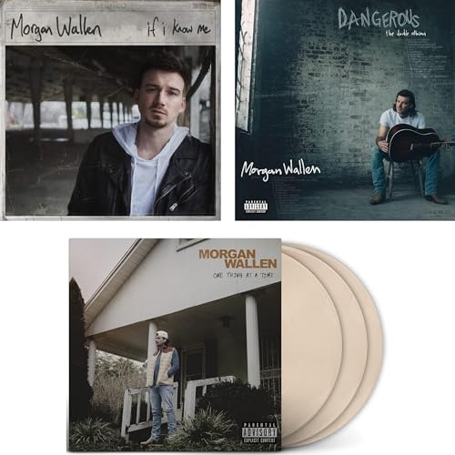Morgan Wallen Vinyl LP Record Album Collection: If I Know Me / Dangerous: The Double Album / One Thing at a Time: White Vinyl - Record Set von Generic