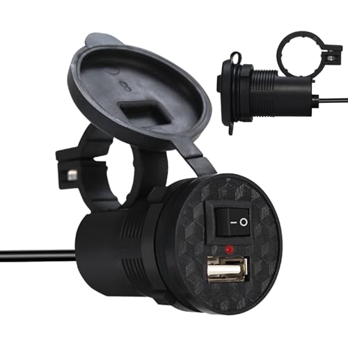 Motorrad-Handy-Ladegerät – 1,5 A Stabile Ausgangsladung, Am Lenker Montierter USB-Ladeanschluss Mit Spannungsanzeige | Schnellladetelefone Und GPS, Wasserdichtes Design Für Fahrkomfort Bei Jedem Wette Motorrad-Handy-Ladegerät – 1,5 A Stabile Ausgangsladung, Am Lenker Montierter USB-Ladeanschluss Mit Spannungsanzeige | Schnellladetelefone Und GPS, Wasserdichtes Design Für Fahrkomfort Bei Jedem Wette von Generic