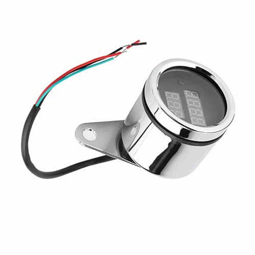 Motorrad LED Digital Voltmeter Tachometer Tachometer Tachometer für Universal Metall Motorrad LED Digital Voltmeter Tachometer Tachometer Tachometer für Universal Metall von Generic