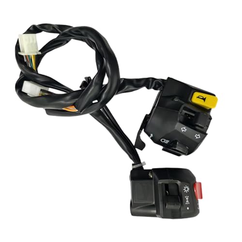Motortastenmontage, Motorrad Lenkerknopf | Steuerknopfsteuerung für Lautsprecher und Lampe | Knopfsteuerung für Blinker präzise Montage der Motorrad-Tasten von Generic