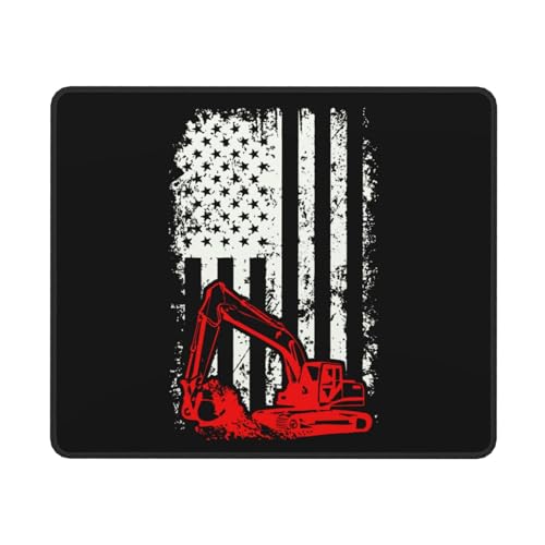 Mousepad, Bagger Mit Notleidender Flagge Gaming Mousepad Gummierte Unterseite Mousepad Tragbar Komputer-Mousepad Für Büroarbeiten Gamer 25X30Cm Mousepad, Bagger Mit Notleidender Flagge Gaming Mousepad Gummierte Unterseite Mousepad Tragbar Komputer-Mousepad Für Büroarbeiten Gamer 25X30Cm von Generic