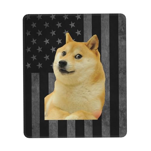 Mousepad, Herr Doge Meme Hund Gaming Mousepad Komfort Desk Pad Rutschfest Komputer-Mousepad Für Computer Laptops 25X30Cm von Generic