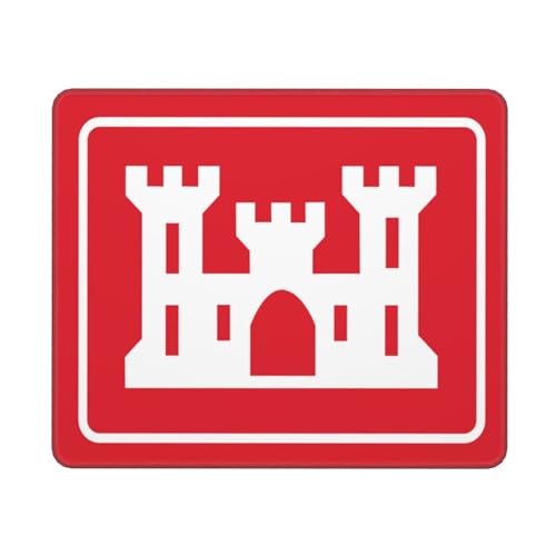 Mousepad, Logo des Us Army Corps of Engineers Gaming Mousepad Verschleißfest Komputer-Mousepad Weich Mousepad Für Maus Laptops 25X30Cm Mousepad, Logo des Us Army Corps of Engineers Gaming Mousepad Verschleißfest Komputer-Mousepad Weich Mousepad Für Maus Laptops 25X30Cm von Generic