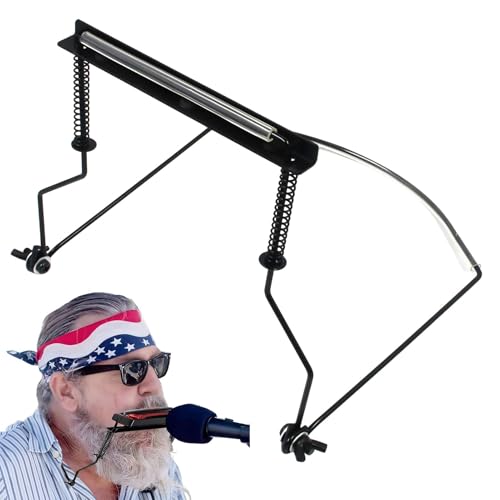 Mundharmonika mit Hals-Halter?, Mundharmonika mit Halshalterung | Metall-Halshalterung Verstellbarer Mundharmonika Mundharmonika ?,Zubehör für kratzfeste Ständer Ständer für g von Generic