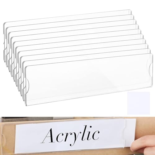 Namensschilder für Türen – Arbeitsplatz-Türschild-Halter, transparenter Arbeitsplatz, Klassenzimmer, Türschildhalter für Hotel, mit 20 doppelseitigem Klebeband von Generic