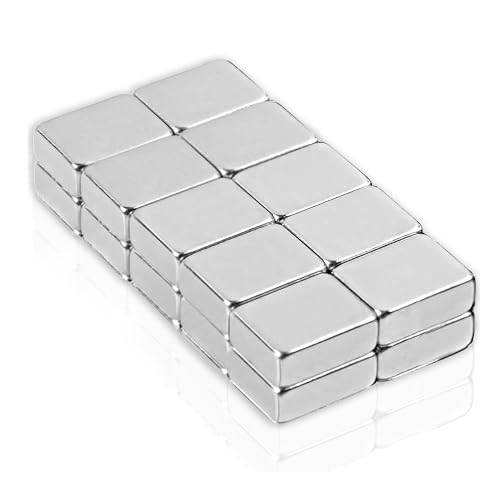 Neodym Magnete für Magnettafel 10 x 5 x 8 mm N45 20 Stück Extreme Starker Magnet eckig zum Basteln Blockmagnete Quadermagneten Pinnwand Whiteboard stark kleine Flache Magneten Rechteckig von Generic