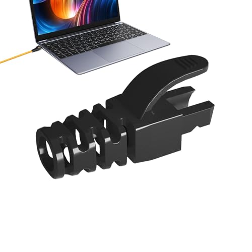 Netzwerkkabelabdeckung, 6,5 mm Kabelsteckerabdeckung, RJ45 Kabelverbinderstiefel, Kabelsteckerabdeckung, RJ45 Zugentlastungsstiefel, einfache Installation für Laptop von Generic
