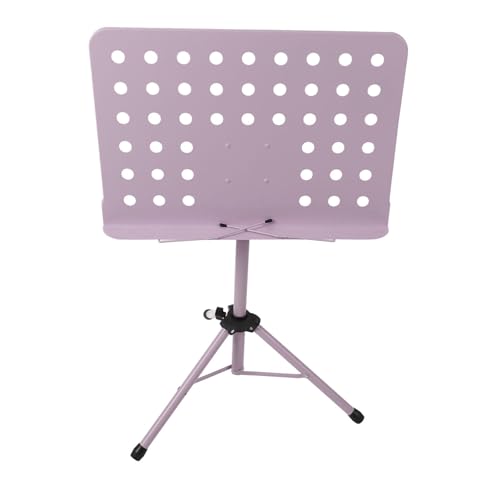 Notenständer, Klappbares Design aus ABS und Metall, Höhenverstellbar, Stabiler Tragbarer Notenständer für Orchester (violett) von Generic