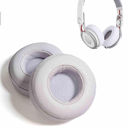 Ohrpolster kompatibel mit Beats Mixr On-Ear-Kopfhörern, Lammfell-Mixr-Ohrpolster, Ersatz, Weiß von Generic