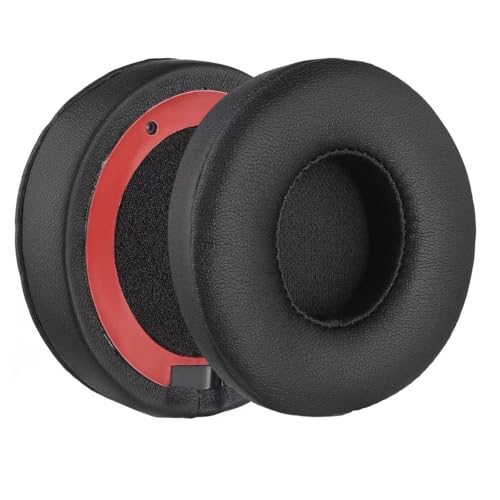 Ohrpolster kompatibel mit Beats Solo 4 Bluetooth Wireless On-Ear-Kopfhörern, Protein-Leder, Solo 4 Ohrpolster, Ersatzkissen, Mattschwarz Ohrpolster kompatibel mit Beats Solo 4 Bluetooth Wireless On-Ear-Kopfhörern, Protein-Leder, Solo 4 Ohrpolster, Ersatzkissen, Mattschwarz von Generic