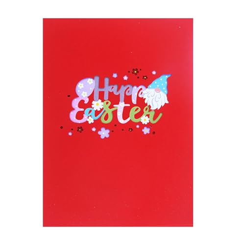 Osterkarte Happy Karte Pop Up Karte Osterkarten Hase - Weihnachtskarten farbig bedruckte Notizkarten mit Umschlägen für Ester und Feier Osterkarte Happy Karte Pop Up Karte Osterkarten Hase - Weihnachtskarten farbig bedruckte Notizkarten mit Umschlägen für Ester und Feier von Generic