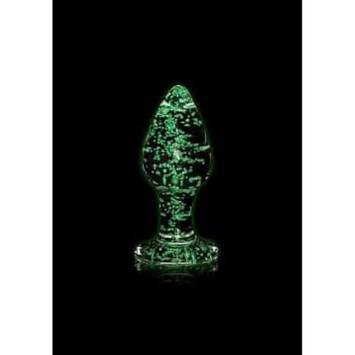 Ouch! Glass Butt Plug Glow in The Dark - Large - Green (Glass, Large) von Generic