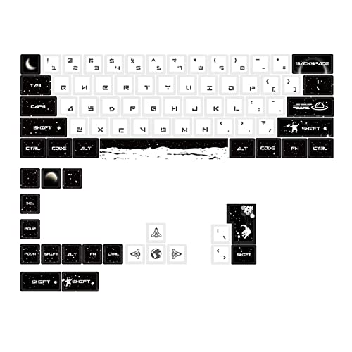 PBT 81-Key Cherry-Profile Dye-Sub Keycap für Mechanische Tastatur Outer Space KeyCaps Benutzerdefinierte Outer Space PBT Keycaps von Generic