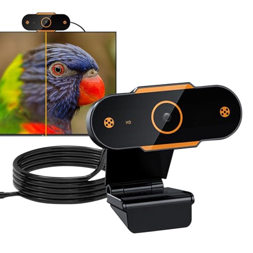 PC-Kamera, USB-Streaming-Webcam, Webcam für Laptop, ohne Treiber, ohne Treiber, Autofokus-Funktion, 480p/720p/1080p, für Computer, Com PC-Kamera, USB-Streaming-Webcam, Webcam für Laptop, ohne Treiber, ohne Treiber, Autofokus-Funktion, 480p/720p/1080p, für Computer, Com von Generic