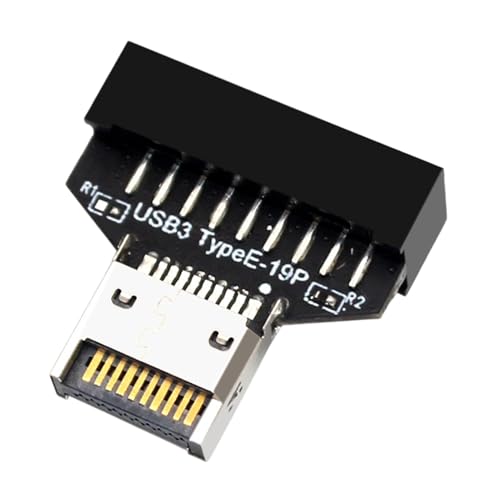 PC-Panel-Anschluss – 19-poliger USB-3.2-Panel-Adapter | Typ E-Motherboard-Anschluss für Desktop-Computer, für Spielzimmer von Generic