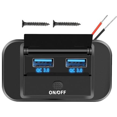 PD-USB-Chick-CARGE-3.0- -USB-C-Anschlüsse, Kfz-Stecker, wasserdicht, 12 V, aus Aluminiumlegierung, Autozubehör, Boot, Marine, von Generic