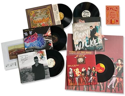 Panic At The Disco 5 Vinyl Album Collection: A Fever You Can't Sweat Out / Pretty. Odd. / Too Weird to Live, Too Rare to Die! / Death of a Bachelor / Pray for the Wicked / + Including Bonus Art Card von Generic