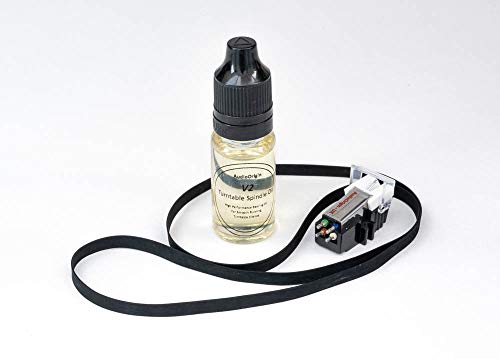 Patrone, Tonabnehmer, Stylus, Nadel, Antriebsriemen und V2 Super Lube, Refurb Kit für Fisher MT100C, MT100, MT101, MT272, MT6010, MT32, MT6030, 27,SC von Generic