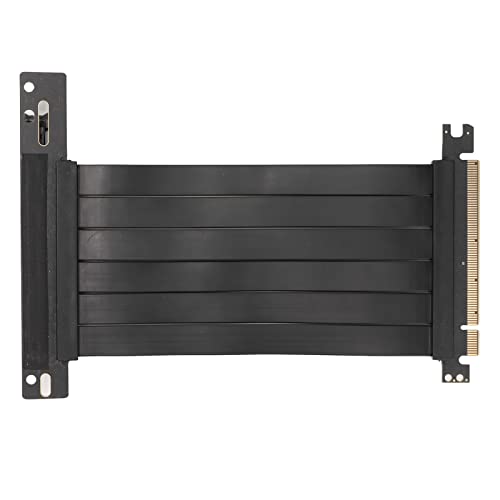 Pci E-Verlängerungskabel, 15 cm, 128 Gbit/s, Hochgeschwindigkeits-Pci E X16 3.0-Riser-Karte für Grafikkarte, Soundkarte, Netzwerkkarte, Schwarzes Flexibles Pci-E 3.0 X16-Kabel, von Generic