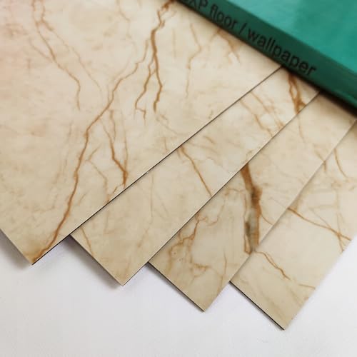 Peel & Stick Self Adhesive Vinyl Floor Tile Marble Beige | Waterproof Removable DIY Flooring, Easy Install, Durable, Kitchen Bathroom Wall Backsplash | SVT-101 Peel & Stick Self Adhesive Vinyl Floor Tile Marble Beige | Waterproof Removable DIY Flooring, Easy Install, Durable, Kitchen Bathroom Wall Backsplash | SVT-101 von Generic