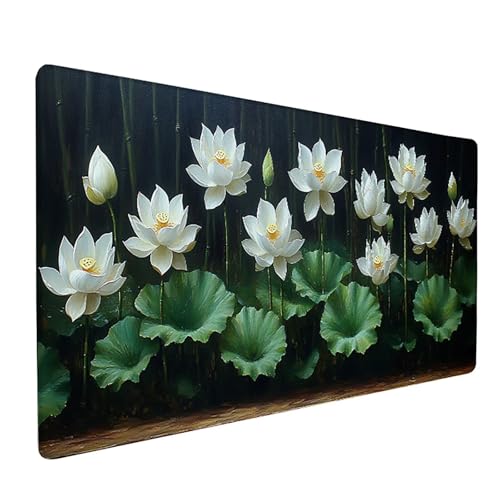 Pflanzen Mauspad XXL 1500x800x3mm, Blume Mousepad Gaming, Schreibtischunterlage mit rutschfeste Gummibasis, Verbessert Präzision und Geschwindigkei Wasserdicht und Langlebig Desk Mat für PC 5-7567 Pflanzen Mauspad XXL 1500x800x3mm, Blume Mousepad Gaming, Schreibtischunterlage mit rutschfeste Gummibasis, Verbessert Präzision und Geschwindigkei Wasserdicht und Langlebig Desk Mat für PC 5-7567 von Generic