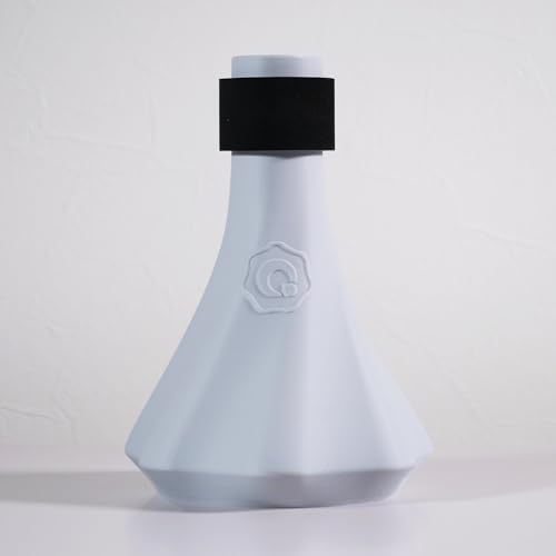 Posaunen-Übungsdämpfer - Leichter QooMute mit 3-in-1-Kapselsystem (Schalldämpfer, Blasen, Ton) - Tenorposaune - Messingdesign (Asche - Aschgrau) von Generic