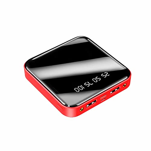 Power Bank Der kleinste und leichteste Externe Akku mit 20.000 mAh. Ultrakompakte Hochgeschwindigkeits-Ladetechnologie. Tragbares Ladegerät. Geeignet für Mobiltelefone, Computer usw., Rot, 8 von Generic