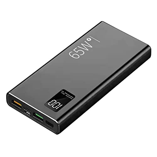 Power Bank Schnellladung, 65 W, PD 20 W QC3.0 Fast Pack mit LED, Cell Power Chargerore, 20000 mAh von Generic