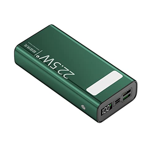 Power Bank Super Fast Charge 30000mAh Mobile Power Taschenlampe mit großer Kapazität (Farbe: Grün, Größe: 20000mAh) von Generic