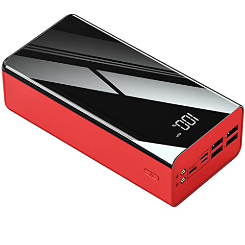 Power Bank Telefon Akku / 80000Mah / USB Tragbares Ladegerät s/USB C/Tragbares Ladegerät s, Rot von Generic