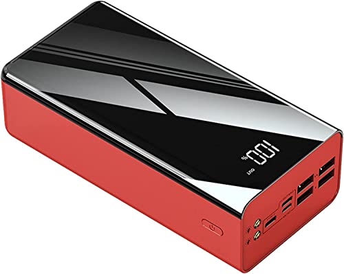 Powerbank, tragbares Ladegerät mit 100000 mAh, Schnellladegerät mit Taschenlampe und LED-Digitalanzeige, externer USB-C-Akku, kompatibel mit Samsung, I-Pad usw., Rot Powerbank, tragbares Ladegerät mit 100000 mAh, Schnellladegerät mit Taschenlampe und LED-Digitalanzeige, externer USB-C-Akku, kompatibel mit Samsung, I-Pad usw., Rot von Generic