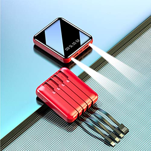 Powerbank Mini-Powerbank mit Kabel 20000 Ma/Tragbare Powerbank/Handy-Ladegerät-Powerbank/Kleine Micro-Powerbank,Rot,20000 Mah Powerbank Mini-Powerbank mit Kabel 20000 Ma/Tragbare Powerbank/Handy-Ladegerät-Powerbank/Kleine Micro-Powerbank,Rot,20000 Mah von Generic