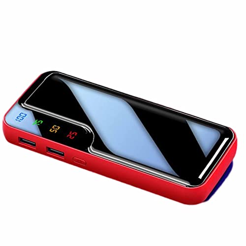Powerbank Schnellladung, Power Bank 20000mAh Pack mit 2 USB-Ausgängen und USB C-Eingang, Rot, 8000mAh Powerbank Schnellladung, Power Bank 20000mAh Pack mit 2 USB-Ausgängen und USB C-Eingang, Rot, 8000mAh von Generic