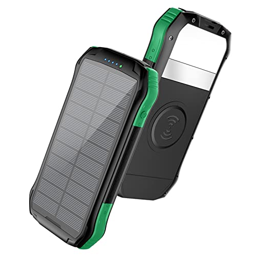 Powerbank Schnellladung, Power Bank Fast Qi Wireless Pack mit Taschenlampe, Grün Powerbank Schnellladung, Power Bank Fast Qi Wireless Pack mit Taschenlampe, Grün von Generic