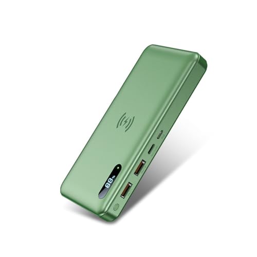 Powerbank Schnellladung, Wireless Power Bank 30000Mah PD 25W / 15W schnell mit 2 Eingängen und 3 Ausgängen (Qi & USB C) es, s und mehr von Generic