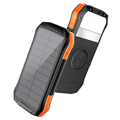 Powerbank Schnellladung,Power Bank Fast Qi Wireless Pack mit Taschenlampe,Orange Powerbank Schnellladung,Power Bank Fast Qi Wireless Pack mit Taschenlampe,Orange von Generic