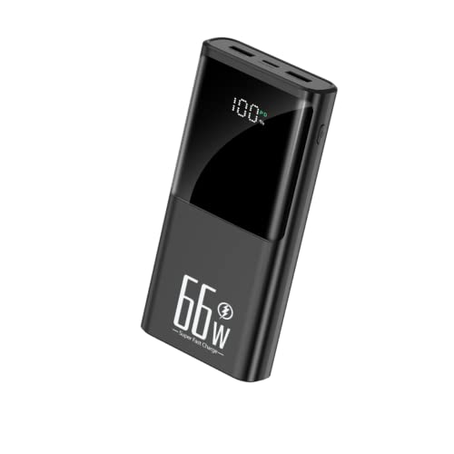 Powerbank Schnellladung Tragbare Powerbank 20000mAh 66W Schnellladung Eingebaute kompakte Powerbank für Outdoor-Camping-Taschenlampe Powerbank Schnellladung Tragbare Powerbank 20000mAh 66W Schnellladung Eingebaute kompakte Powerbank für Outdoor-Camping-Taschenlampe von Generic