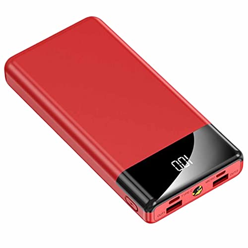 Powerbank mit Schnellladefunktion, 10.000 mAh, USB-C, ultradünn, LED-Powerpack, Rot, 30.000 mAh Powerbank mit Schnellladefunktion, 10.000 mAh, USB-C, ultradünn, LED-Powerpack, Rot, 30.000 mAh von Generic