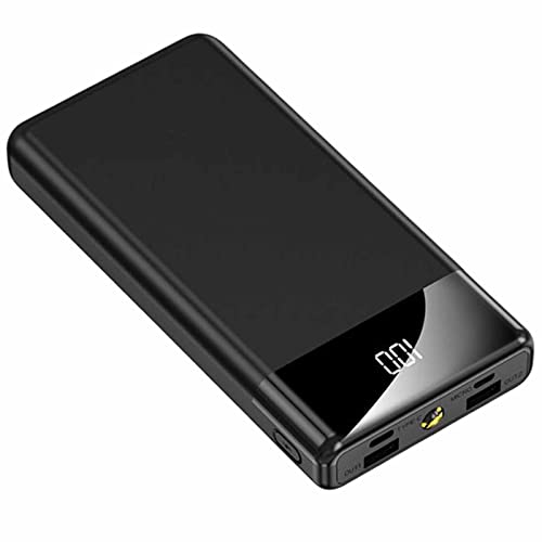Powerbank mit Schnellladefunktion, Power Bank Quick 10000 mAh, USB C, Power Bank, ultradünn, LED-Power Pack, Schwarz, 30000 mAh Powerbank mit Schnellladefunktion, Power Bank Quick 10000 mAh, USB C, Power Bank, ultradünn, LED-Power Pack, Schwarz, 30000 mAh von Generic