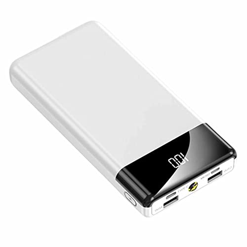 Powerbank mit Schnellladefunktion, Quick 10000 mAh USB C Ultra Slim LED Power Pack, Weiß, 30000 mAh Powerbank mit Schnellladefunktion, Quick 10000 mAh USB C Ultra Slim LED Power Pack, Weiß, 30000 mAh von Generic