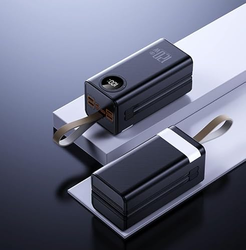 Powerbank mit großer Kapazität, superschnelles Ladekabel, große Kapazität, echtes Standard-Outdoor-Camping-Mobil (50000 mAh) von Generic