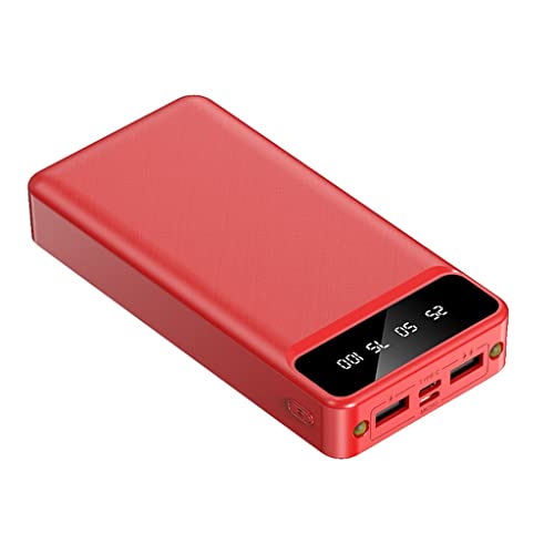 Powerbank mit großer Kapazität 20000mAh Digitaldisplay Mobiltelefon (Farbe: Rot, Größe: 20000mAh) von Generic