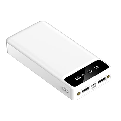 Powerbank mit großer Kapazität 20000mAh Digitaldisplay Mobiltelefon (Farbe: Weiß, Größe: 10000mAh) von Generic